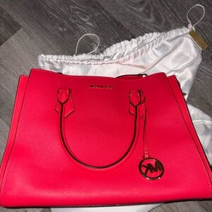 Michael Kors Pink Structured Tote